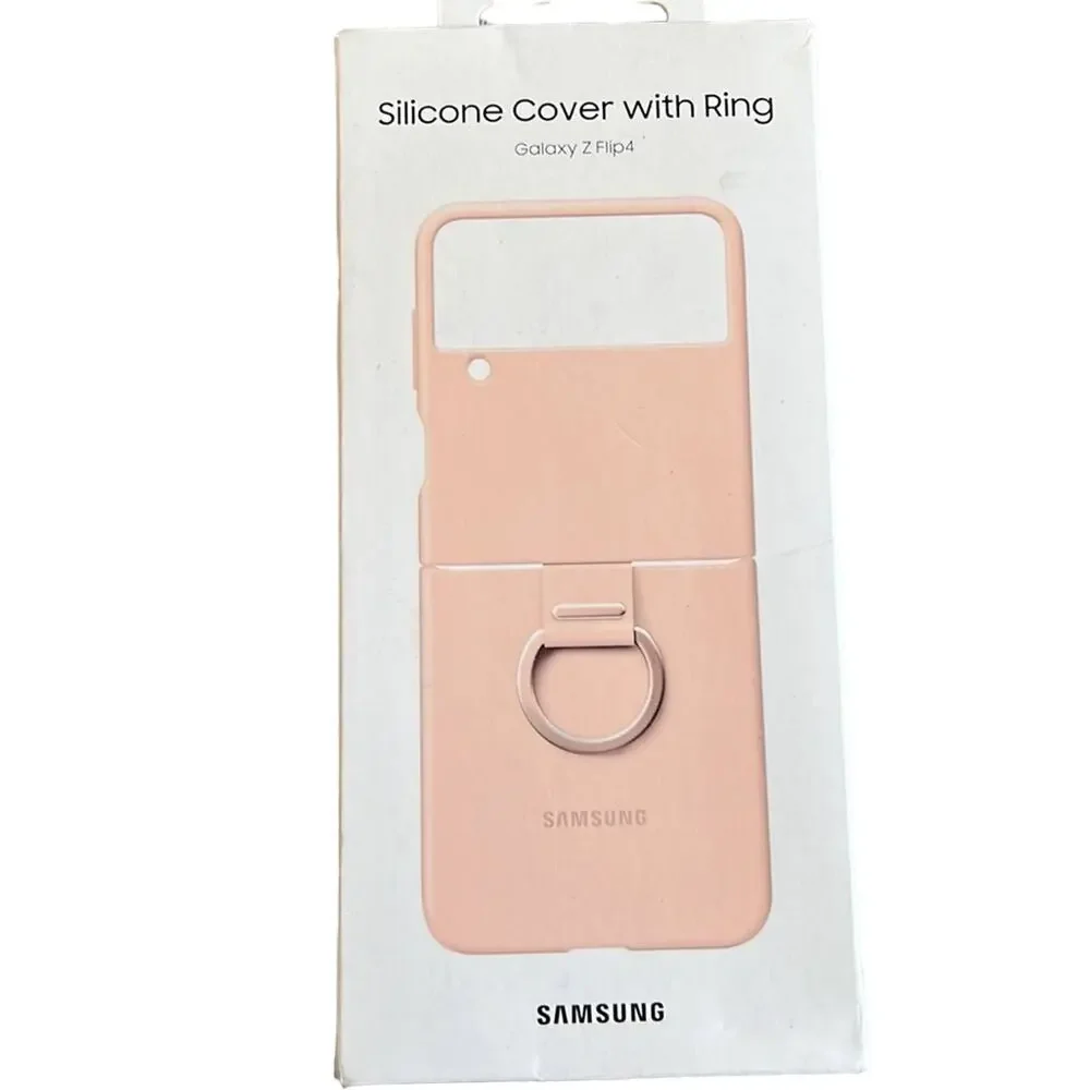 NWT Samsung - Silicone Cover with Ring for Galaxy Z Flip4 - pink